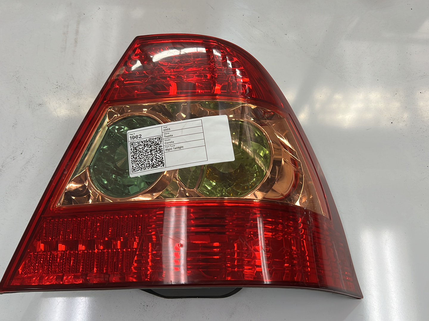 2003 Toyota Corolla - Right Taillight