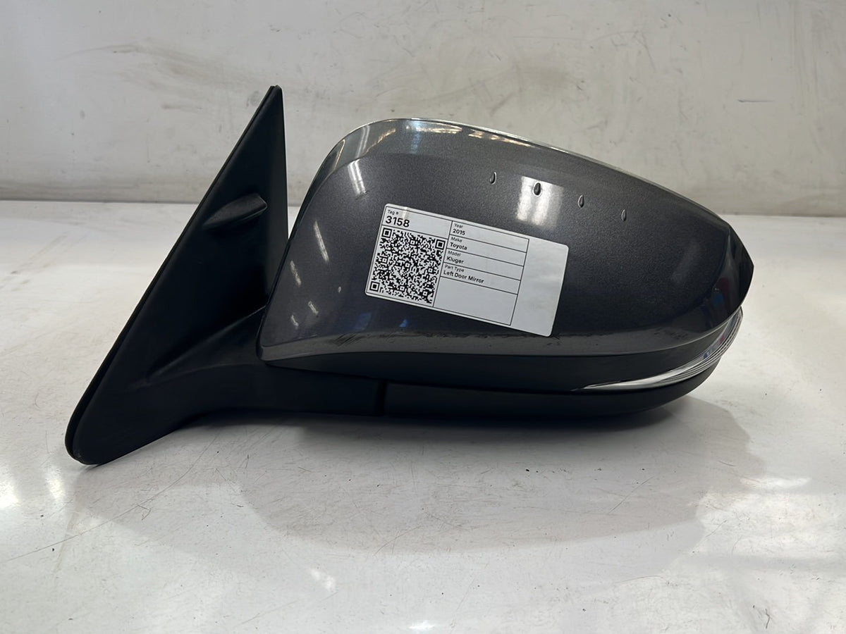 Dec 2013 to Oct 2016- Toyota Kluger GX GXL GSU50 GSU55- Left Door Mirror- Non-Heated Type, Non-Memory Type, Non-Blind Spot Monitor