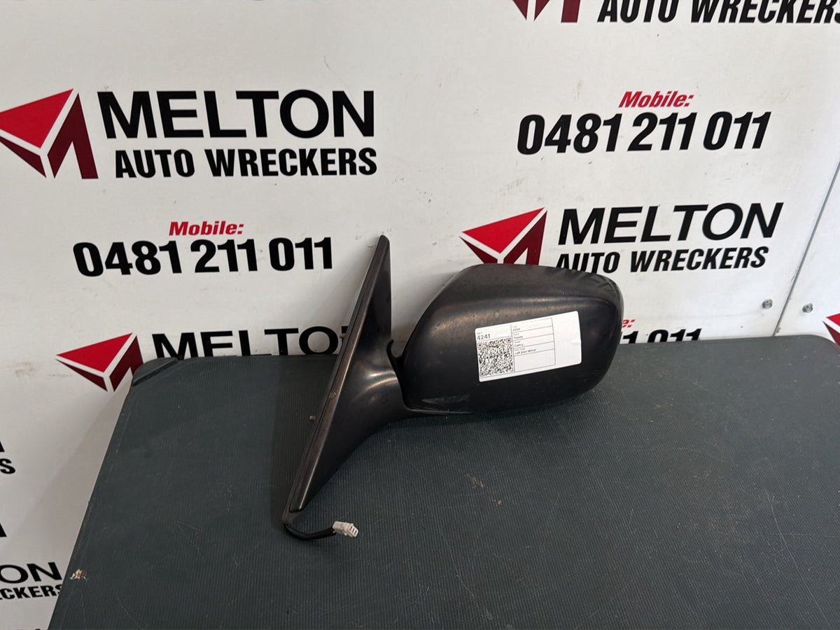 Aug 2002 to May 2006- Toyota Camry- Left Door Mirror- Black, Sk36