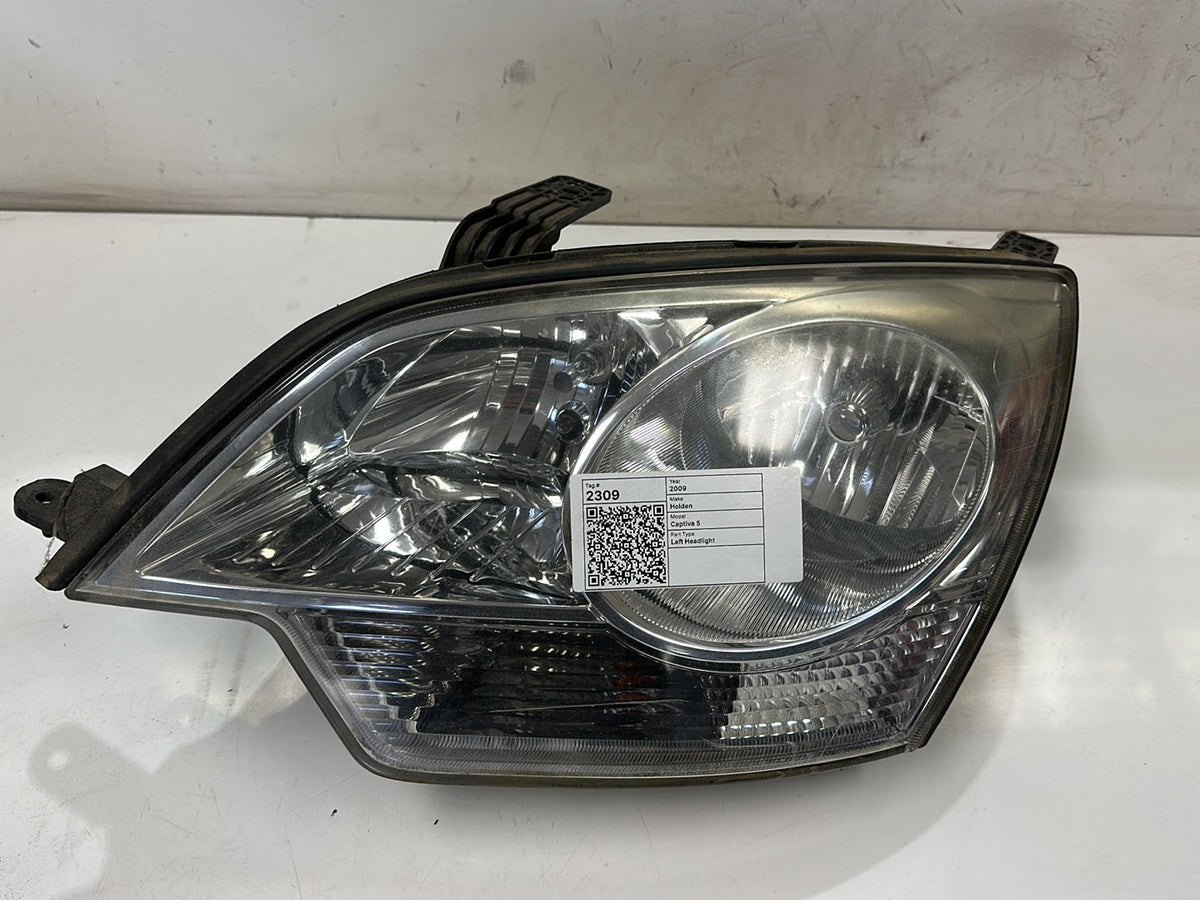 2009 Holden Captiva 5 CG - Left Headlight