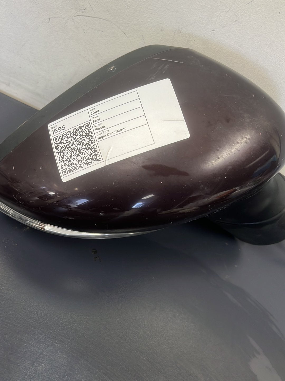 Right Door Mirror, 2009, Ford, Fiesta, CL, WS