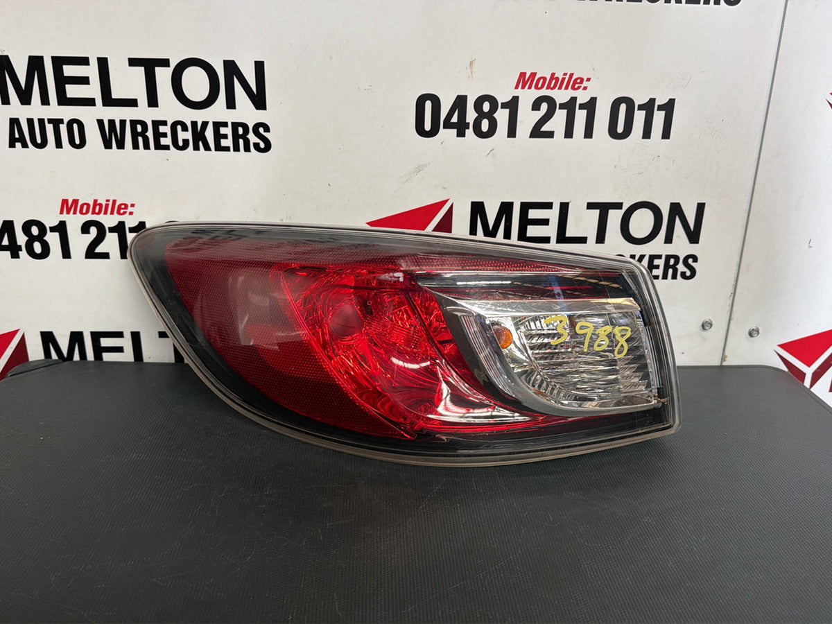 Apr 2009 to Oct 2013- Mazda Mazda3 BL Sedan- Left Taillight- Standard Type