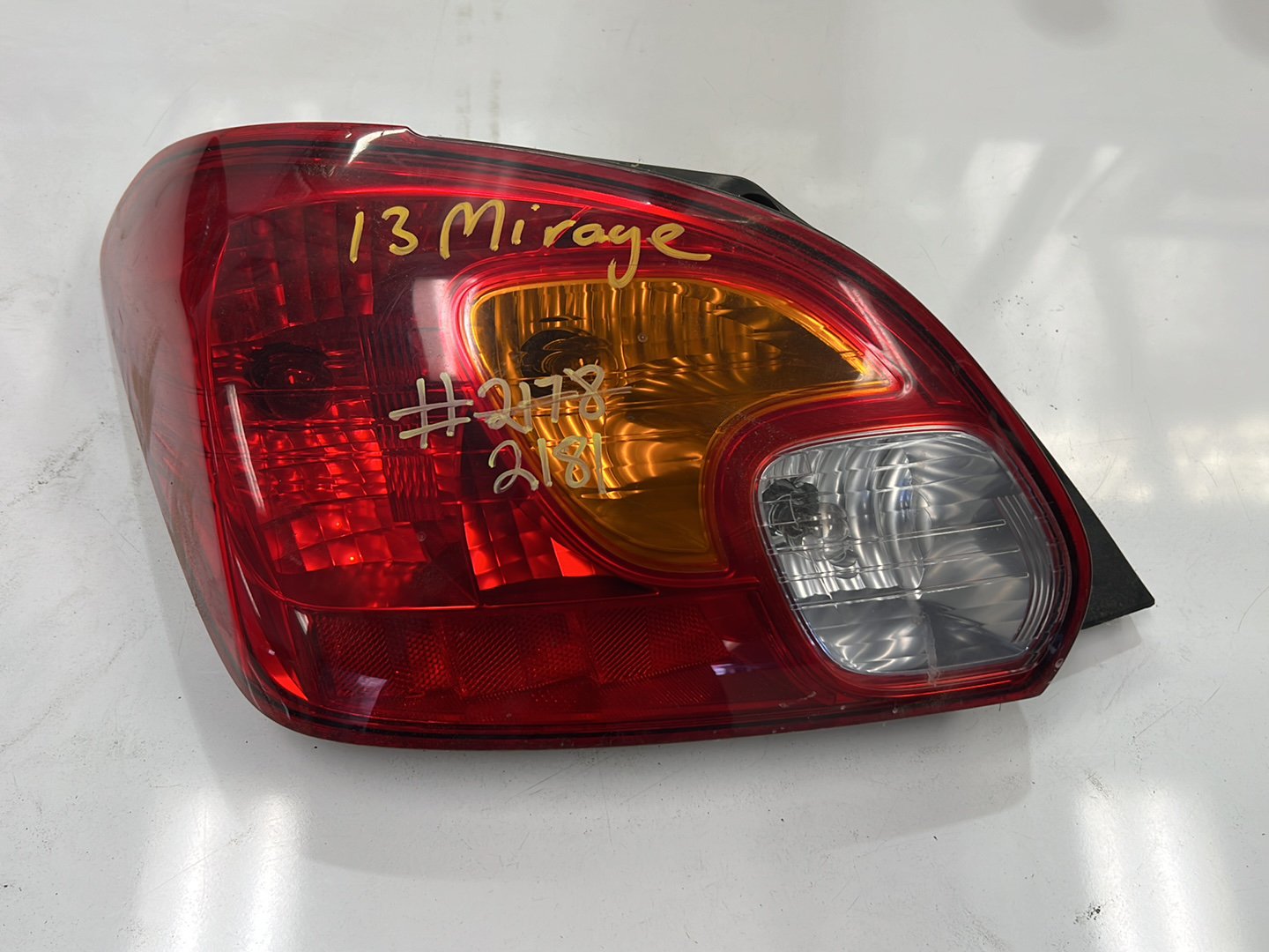 2013 Mitsubishi Mirage LA - Left Taillight