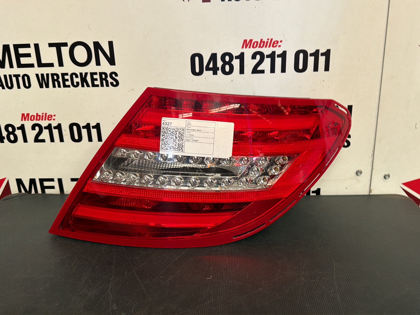 2011- 2014 MERCEDES C CLASS RIGHT TAILLIGHT W204, SEDAN, LED TYPE, 03/11-07/14