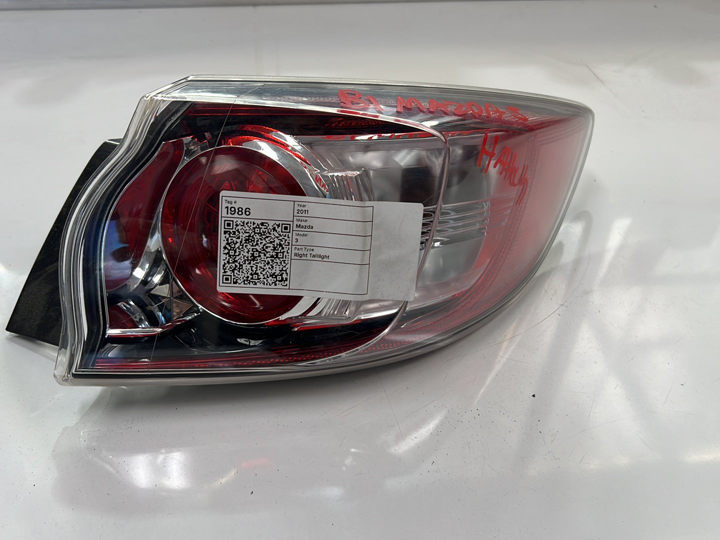 2011 Mazda 3 BL - Right Taillight