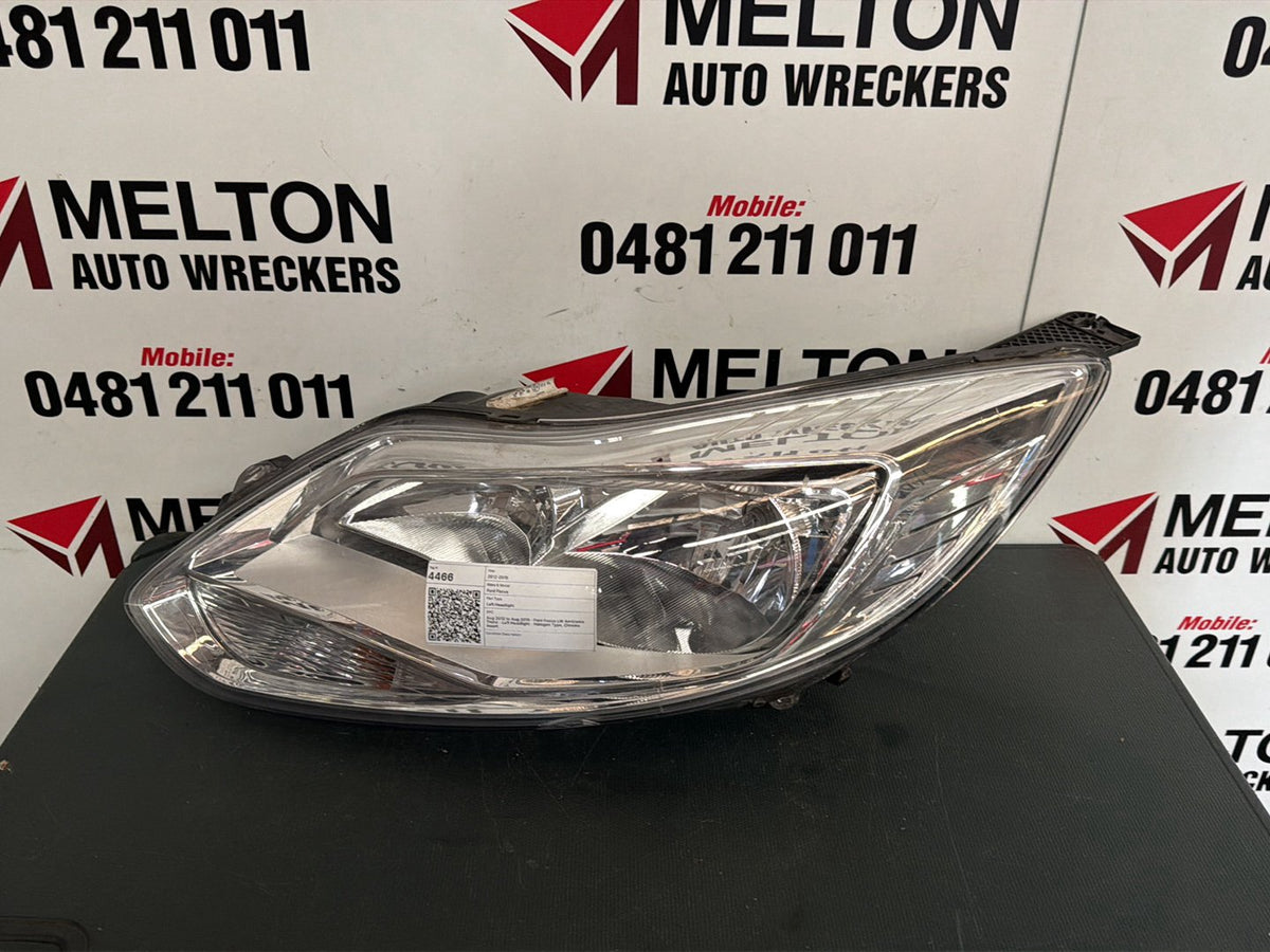 2012- 2015 Ford Focus LW Ambiente Left Headlight Halogen Type Chrome Insert