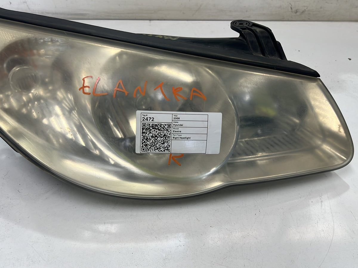 Aug 2006 to Mar 2011 - Hyundai Elantra HD - Right Headlight