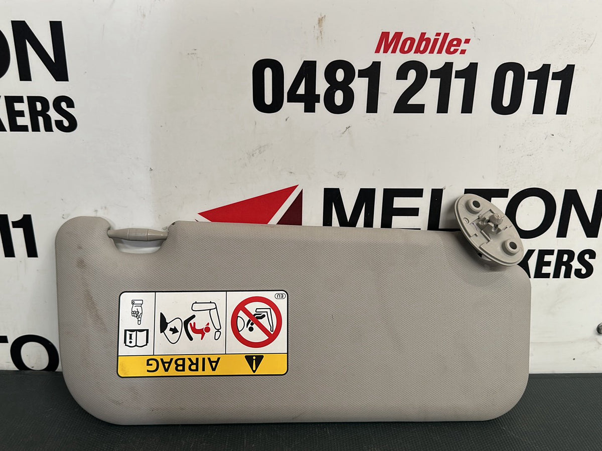 Aug 2012 to Jun 2018- Toyota Corolla ZRE182R ZWE186R- Left Sun Visor
