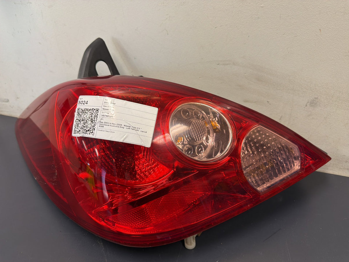 2004-2009 Nissan Tiida C12 Hatchback Left Taillight