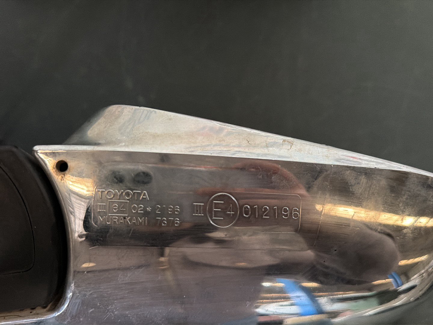 Feb 2003 to Oct 2009 - Toyota Land Cruiser Prado 120 Series - Right Door Mirror - Chrome