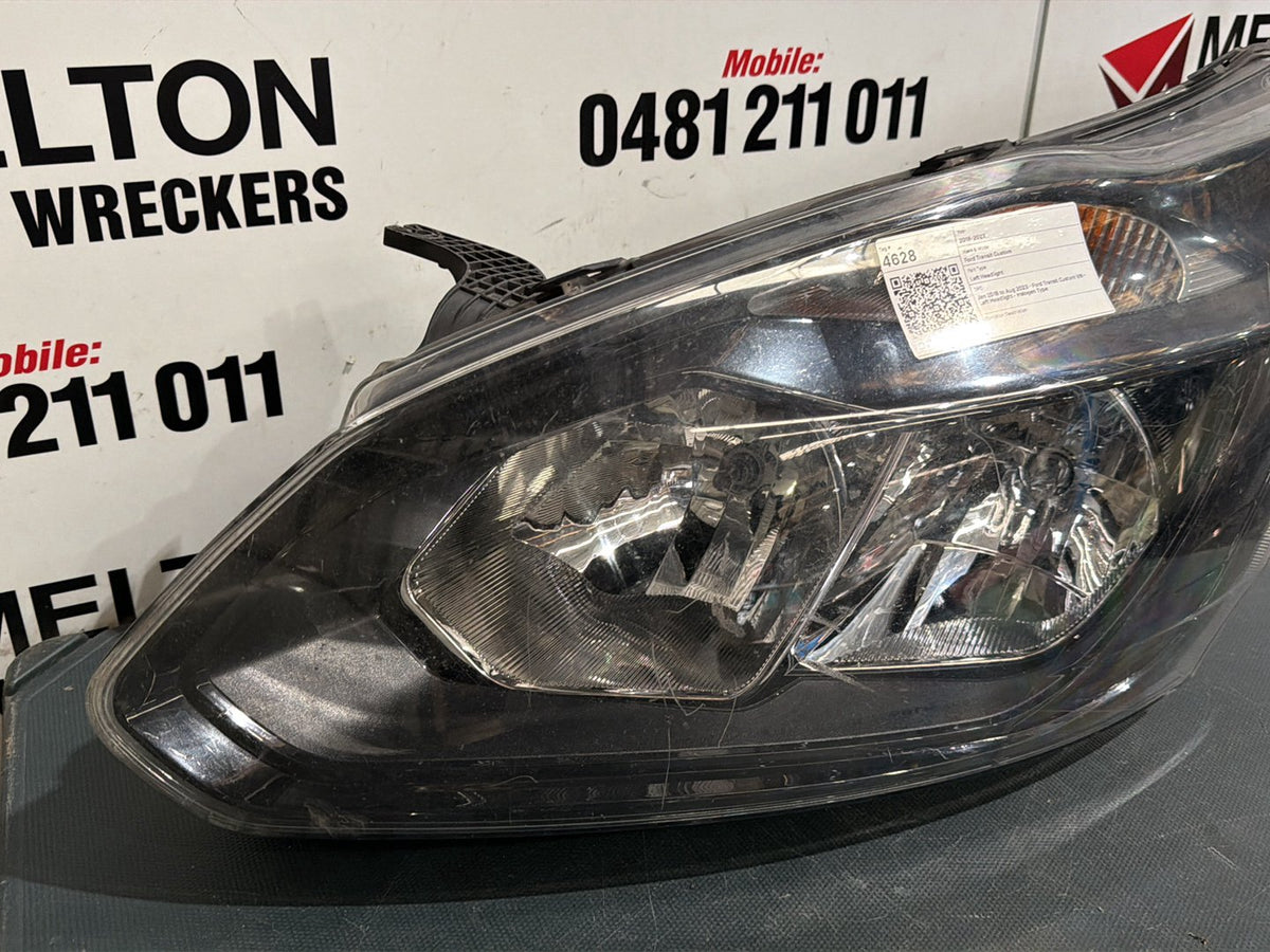 Jan 2018 to Aug 2023- Ford Transit Custom VN- Left Headlight- Halogen Type