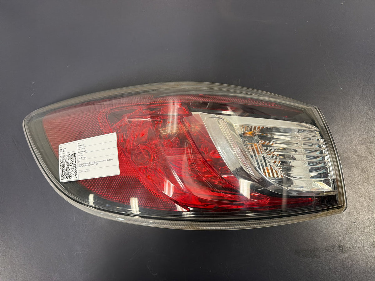 Apr 2009 to Oct 2013 - Mazda Mazda3 BL Sedan - Left Taillight - Standard Type