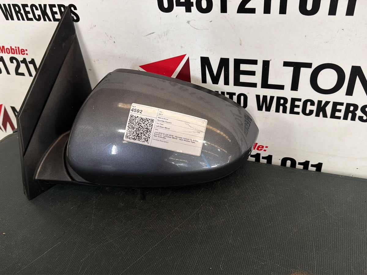 Jun 2015 to Jun 2018- Hyundai Tucson TL Active Active X- Left Door Mirror- Non-Heated Type, Non-Indicator