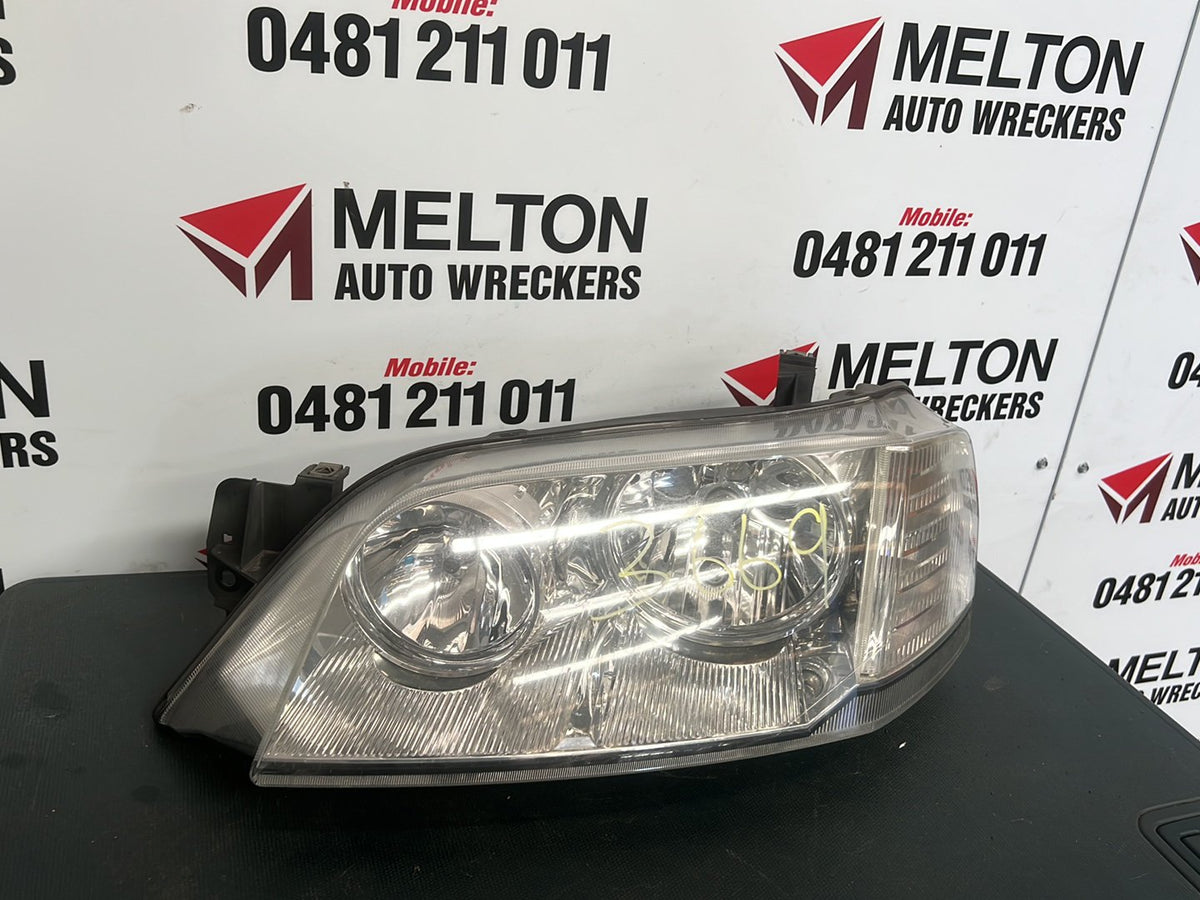 May 2009 to Apr 2011- Ford Territory SY MkII TS Ghia Ghia Turbo- Right Headlight- Chrome Insert Type