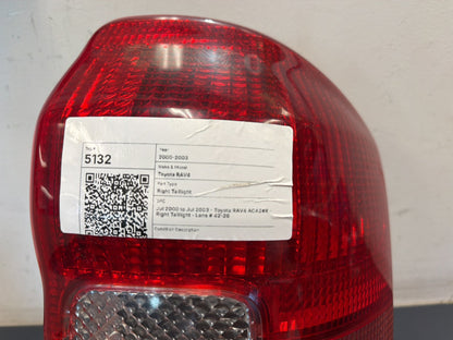 Jul 2000 to Jul 2003 - Toyota RAV4 ACA2#R - Right Taillight - Lens # 42-26