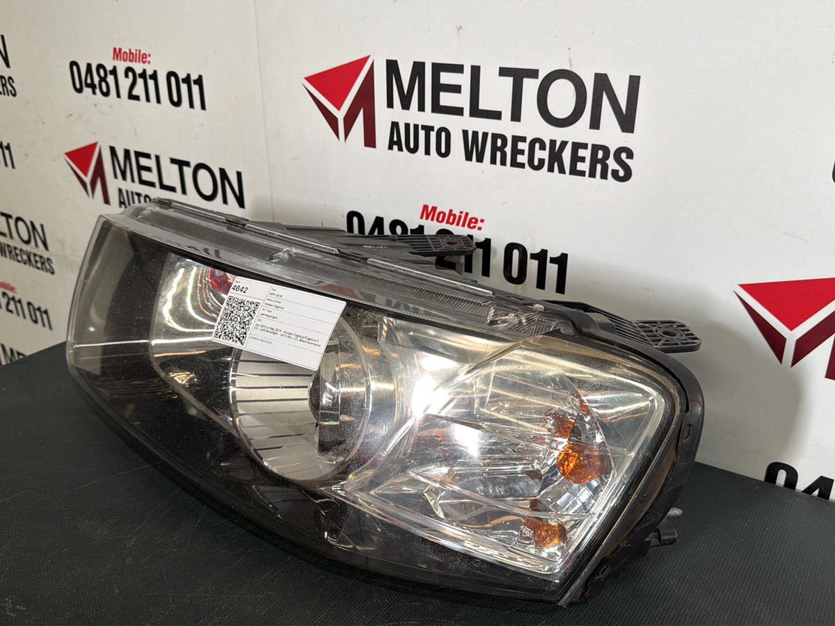 2011- 2015 Holden Captiva CG- Left Headlight- (4Th Vin = C), Black Surround