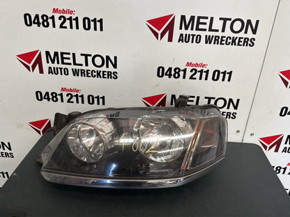 May 2009 to Apr 2011- Ford Territory SY MkII TX- Left Headlight- Black Insert Type