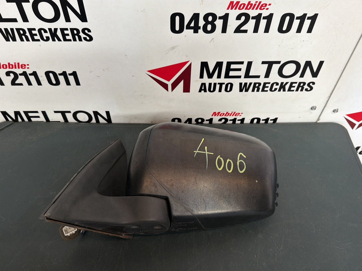 Jul 2006 to Apr 2015- Mitsubishi Triton ML MN- Left Door Mirror- Power Adjust, Black