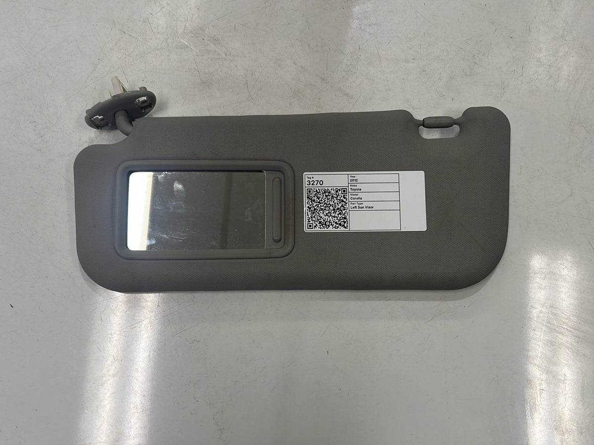 2012 Toyota Corolla Hatchback Left Sun Visor