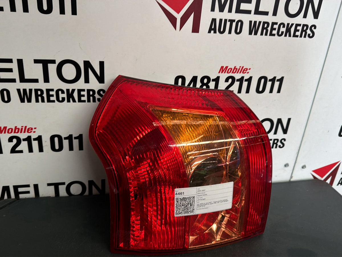 Apr 2004 to Jun 2007- Toyota Corolla ZZE122 Hatchback Built in Japan VIN JTD- Left Taillight- Lens# 13-87