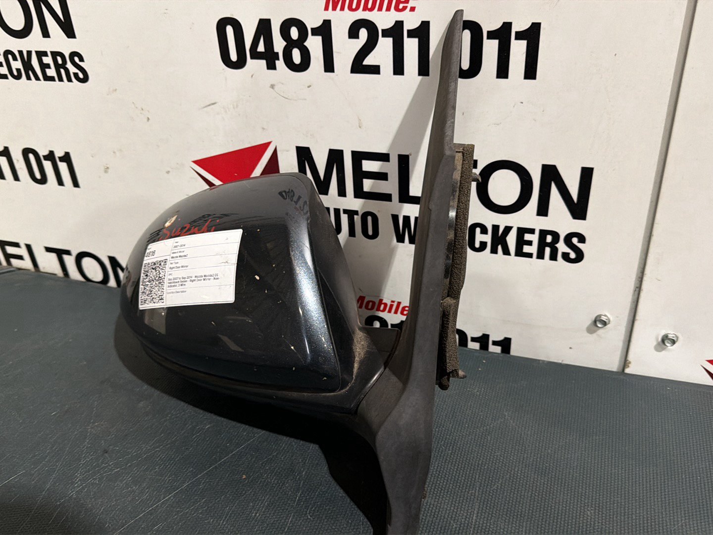 Sep 2007 to Sep 2014- Mazda Mazda2 DE Hatchback Sedan- Right Door Mirror- Non-Indicator, 3 Wire