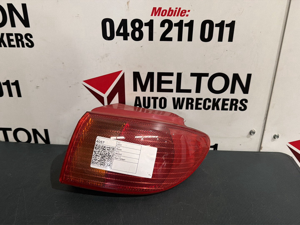 Nov 2003 to May 2005- Mazda Mazda2 DY Series Genki- Right Taillight- Red Insert