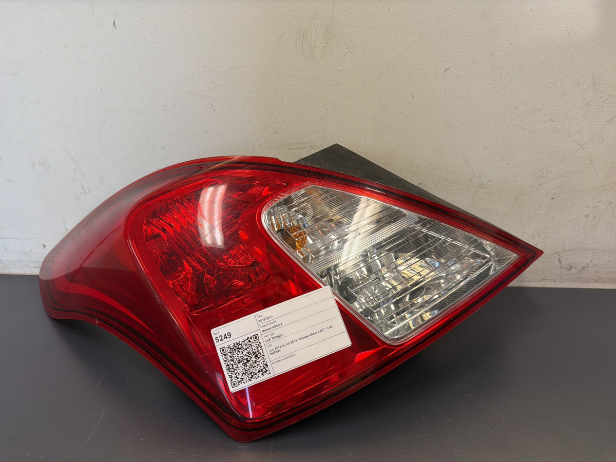 Jun 2012 to Jul 2014 - Nissan Almera N17 - Left Taillight