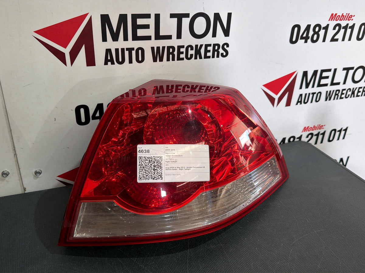 Aug 2006 to May 2013- Holden Commodore VE Berlina Sedan- Right Taillight
