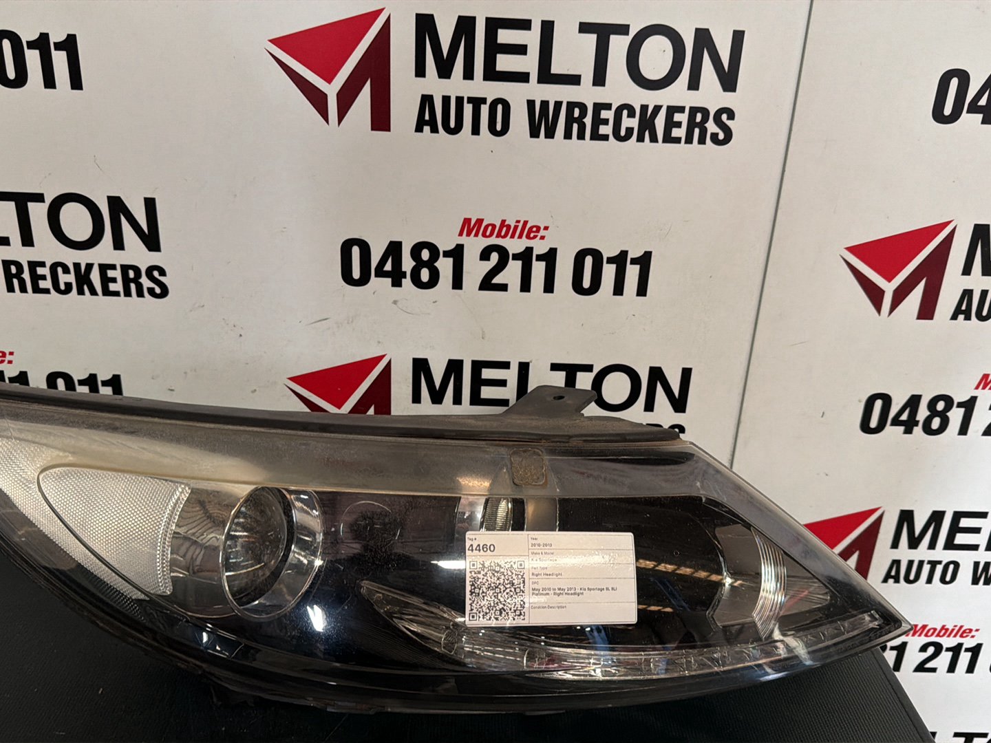 May 2010 to May 2013- Kia Sportage SL SLi Platinum- Right Headlight