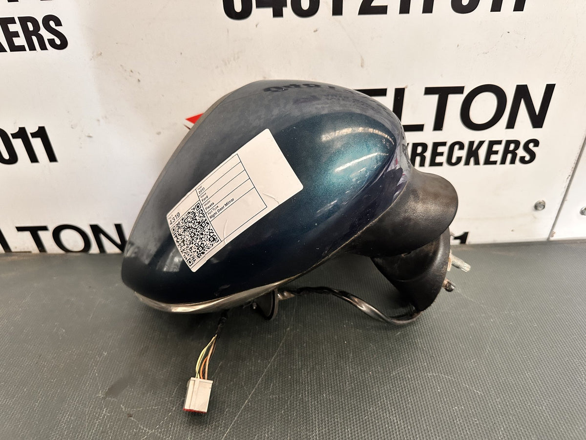 Oct 2010 to Aug 2013- Ford Fiesta WT- Right Door Mirror- Non-Heated Type, 5 Wire
