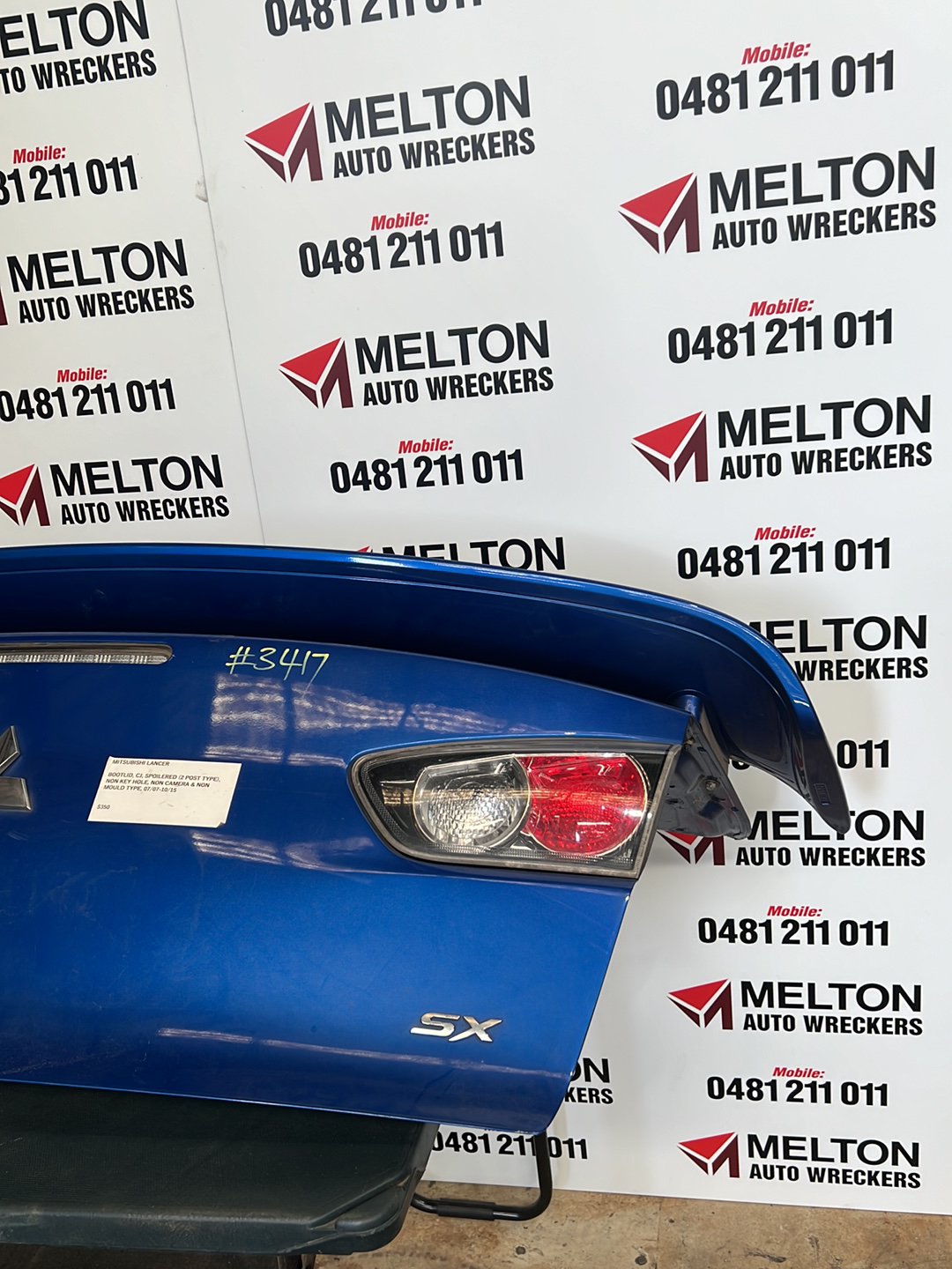 2010 Mitsubishi Lancer CJ Hatchback Bootlid