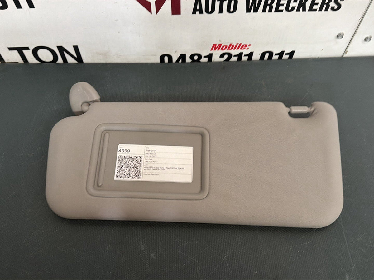 Nov 2005 to Nov 2012- Toyota RAV4 ACA33 ACA38- Left Sun Visor