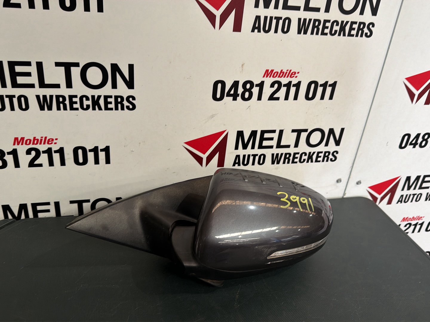 Oct 2013 to Oct 2015- Kia Optima TF- Left Door Mirror- Power Fold, Non-Blind Spot Monitor, Rectangle Plug, 8 Pin