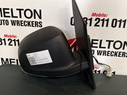 2019 LDV G10 RIGHT DOOR MIRROR SV7C, W/ MANUAL FOLD, BLACK, VAN, 04/15- 2025
