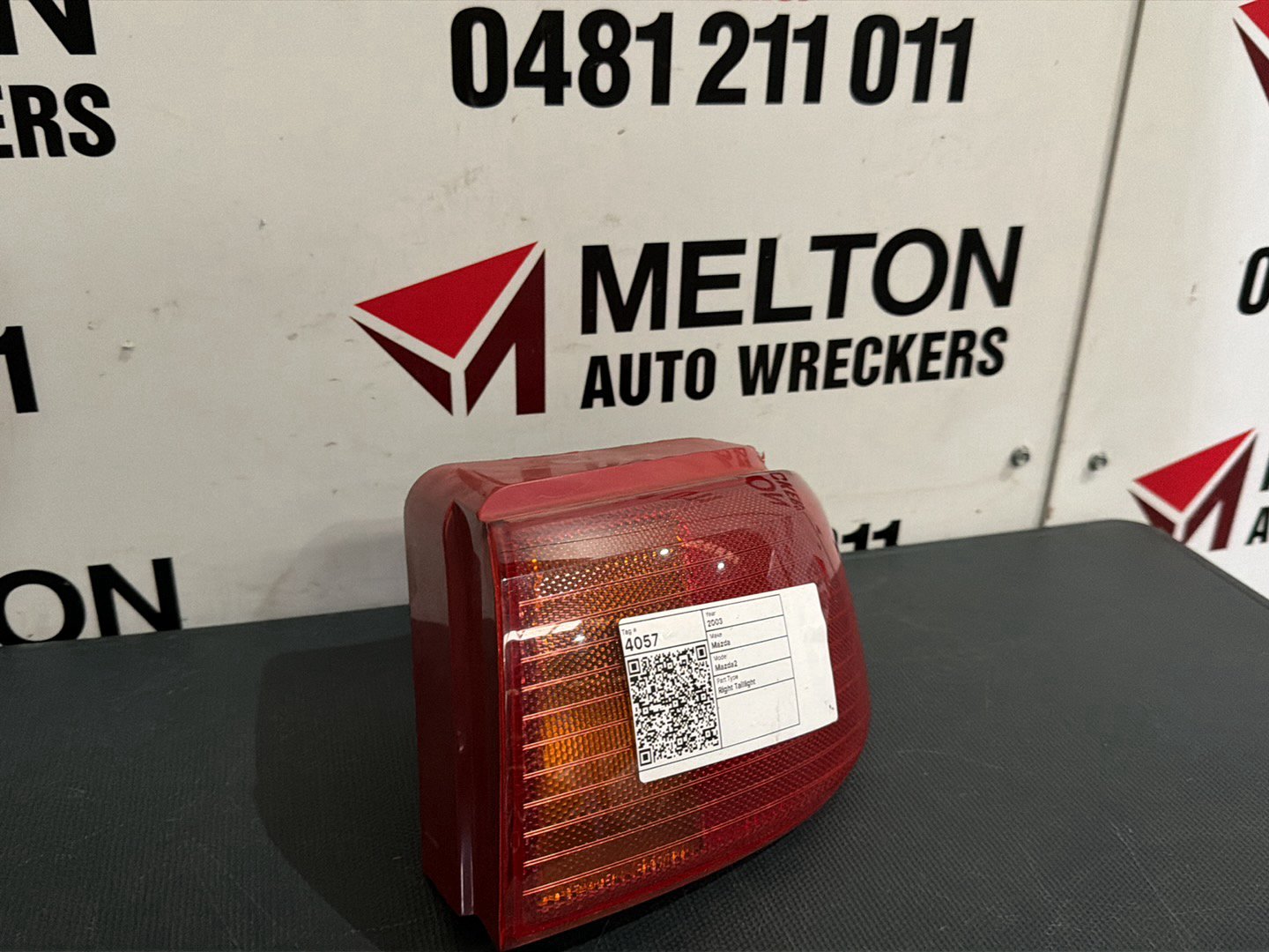 Nov 2003 to May 2005- Mazda Mazda2 DY Series Genki- Right Taillight- Red Insert