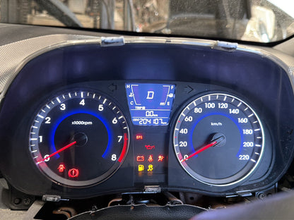 May 2011 to Dec 2019- Hyundai Accent RB Petrol Automatic- Instrument Cluster
