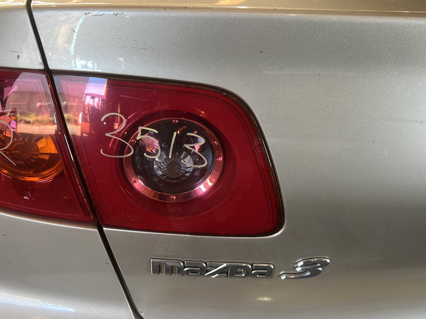 Mazda Mazda3 Sport BK Sedan Left Taillight on Bootlid/Tailgate