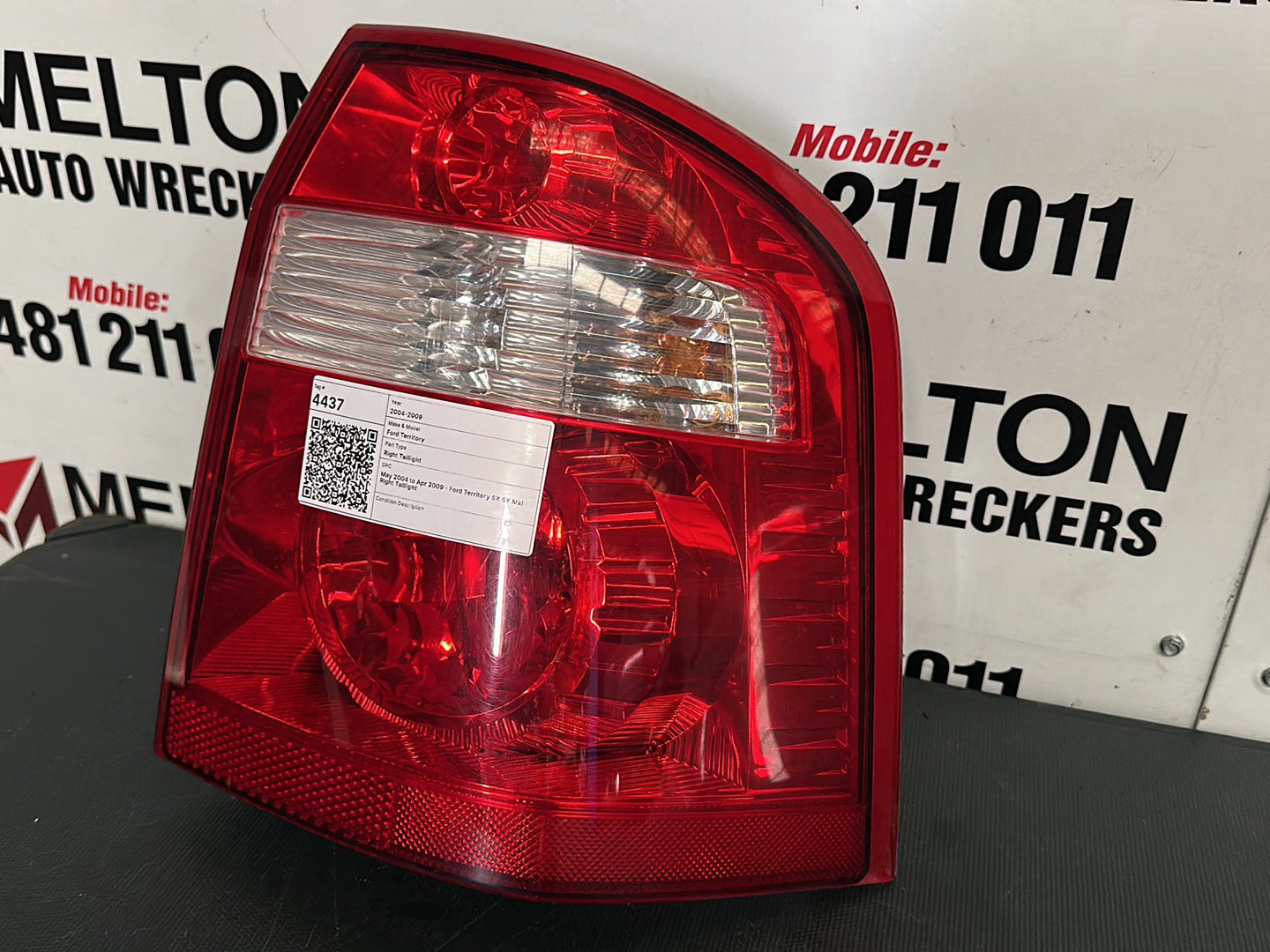 May 2004 to Apr 2009- Ford Territory SX SY MkI- Right Taillight