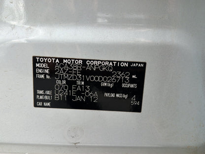 2012 Toyota RAV4 A30