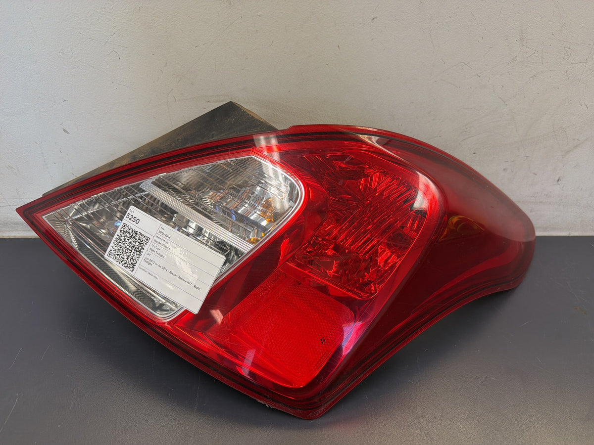 Jun 2012 to Jul 2014 - Nissan Almera N17 - Right Taillight