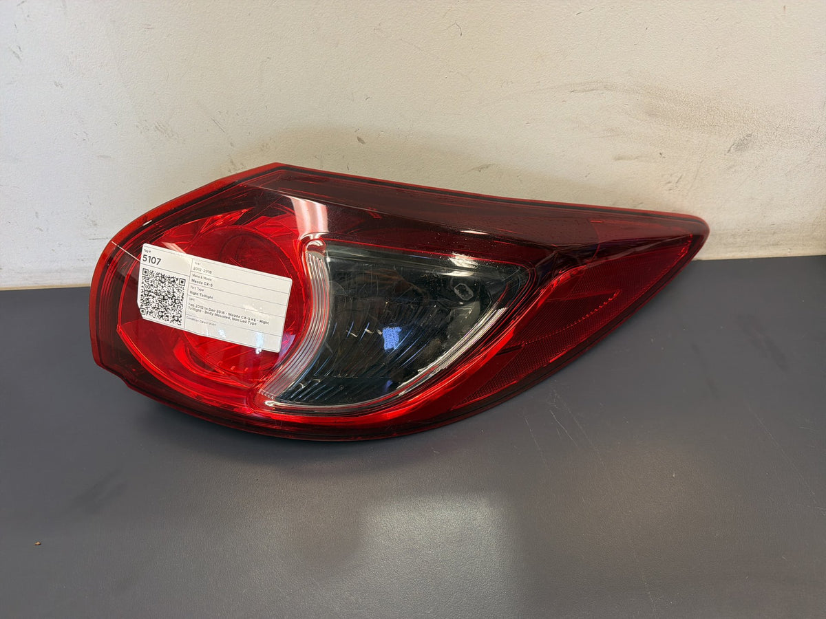 Feb 2012 to Dec 2016 - Mazda CX-5 KE - Right Taillight - Body Mounted, Non Led Type