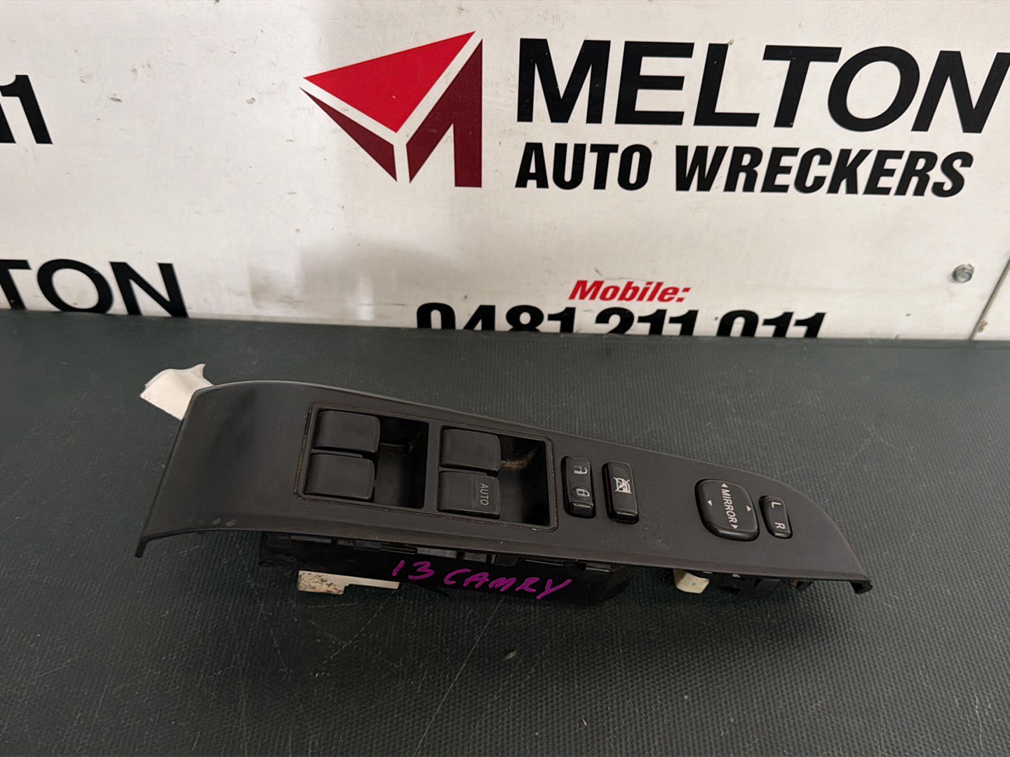 Nov 2011 to Oct 2017- Toyota Camry ASV50 Right Front Master Power Window Switch