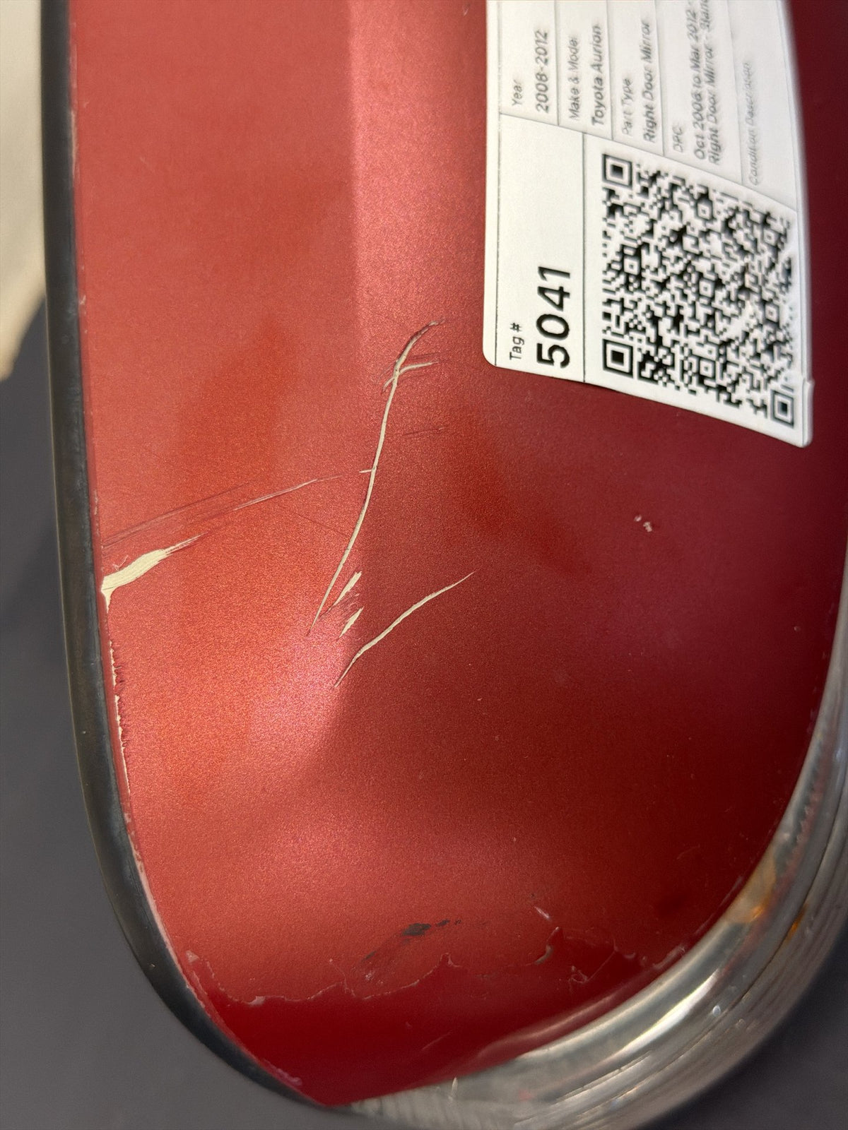 Oct 2006 to Mar 2012 - Toyota Aurion GSV40R - Right Door Mirror - Standard Type