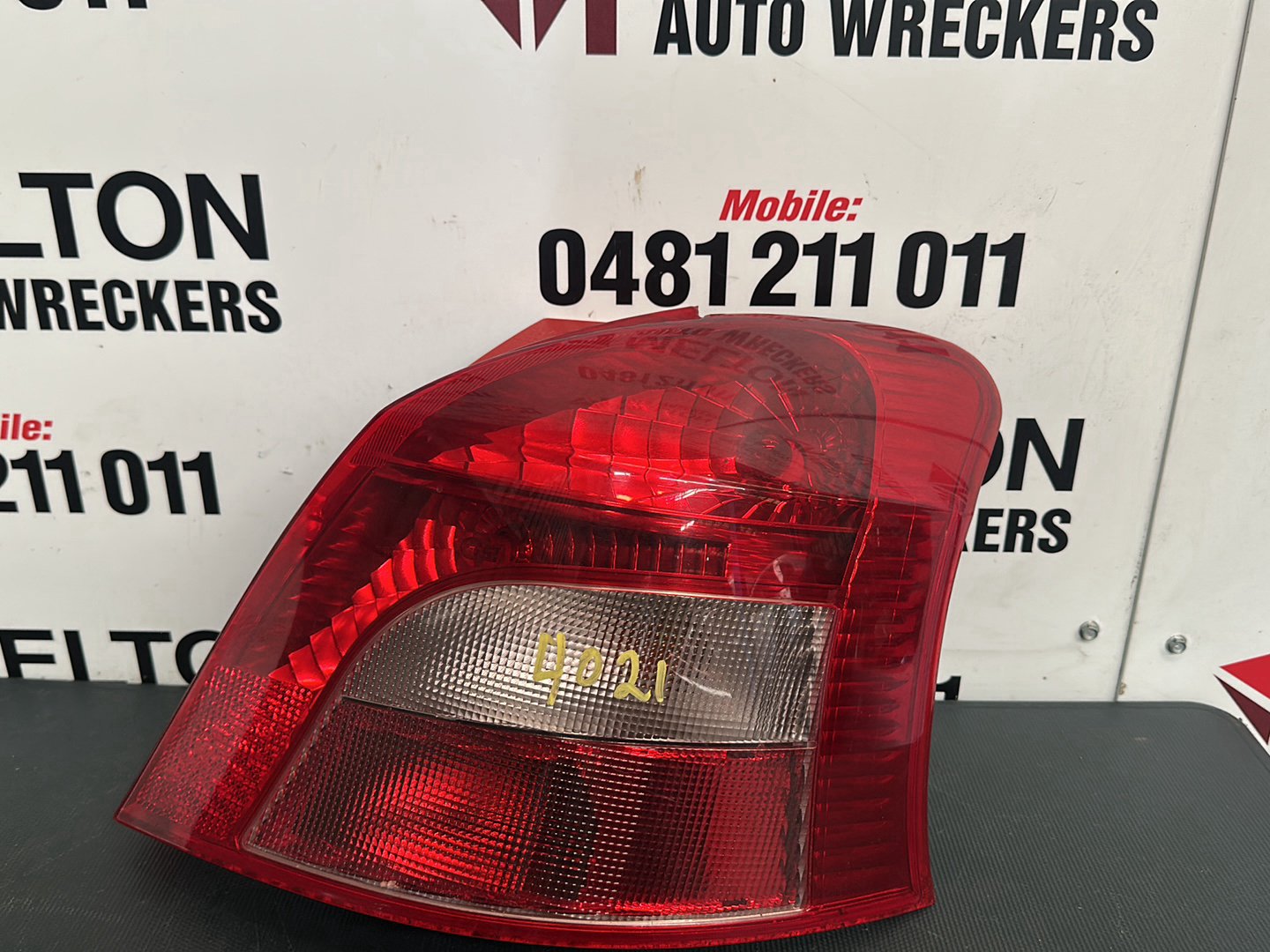 Oct 2005 to Aug 2008- Toyota Yaris NCP9# Hatchback Australia Only- Right Taillight- Lens# 52-143