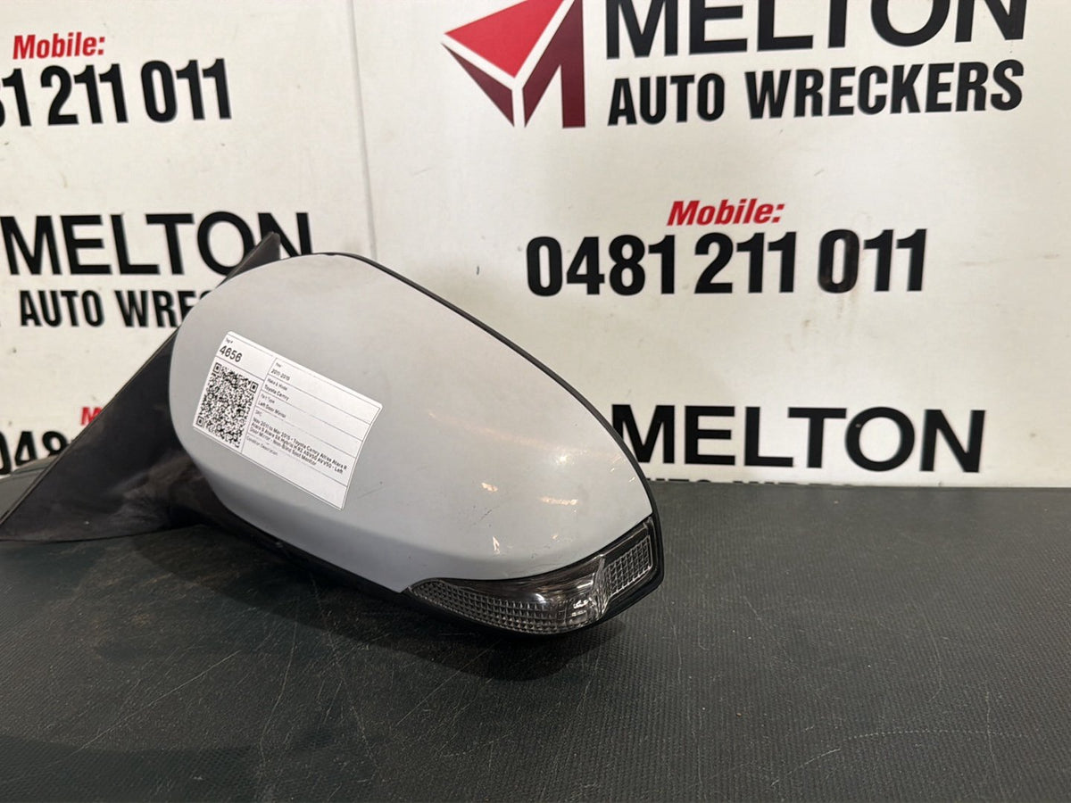 Nov 2011 to Mar 2015 - Toyota Camry Altise Atara R Atara S Atara SX Hybrid H RZ ASV50 AVV50 - Left Door Mirror - Non-Blind Spot Monitor