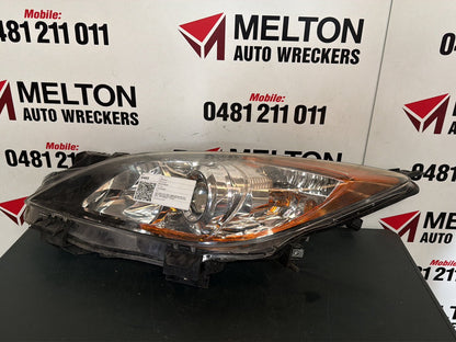 2009- 2013 Mazda 3 Left Headlight Bl, Halogen Type