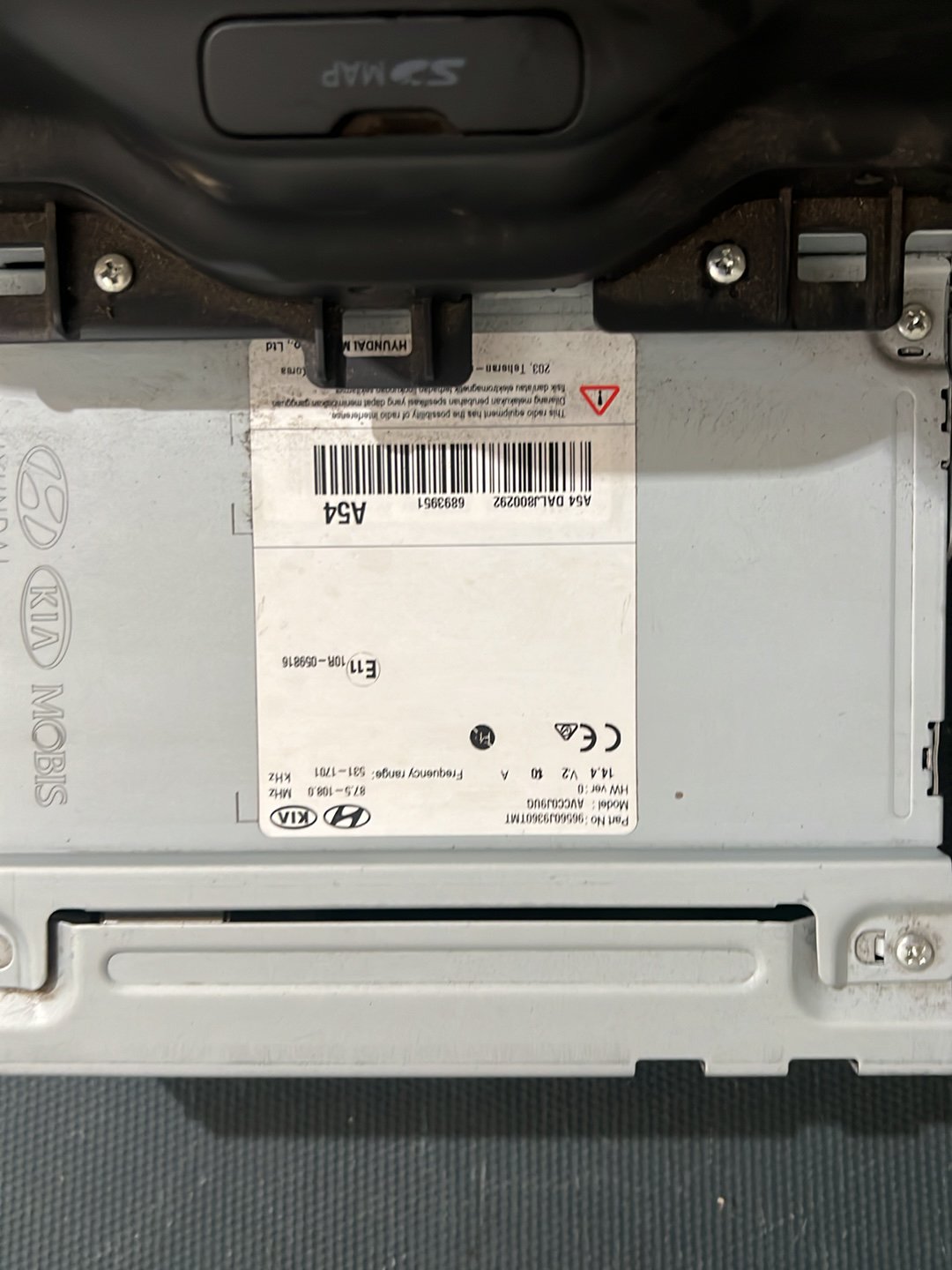 2019 Hyundai Kona OS Station Wagon Stereo Head Unit