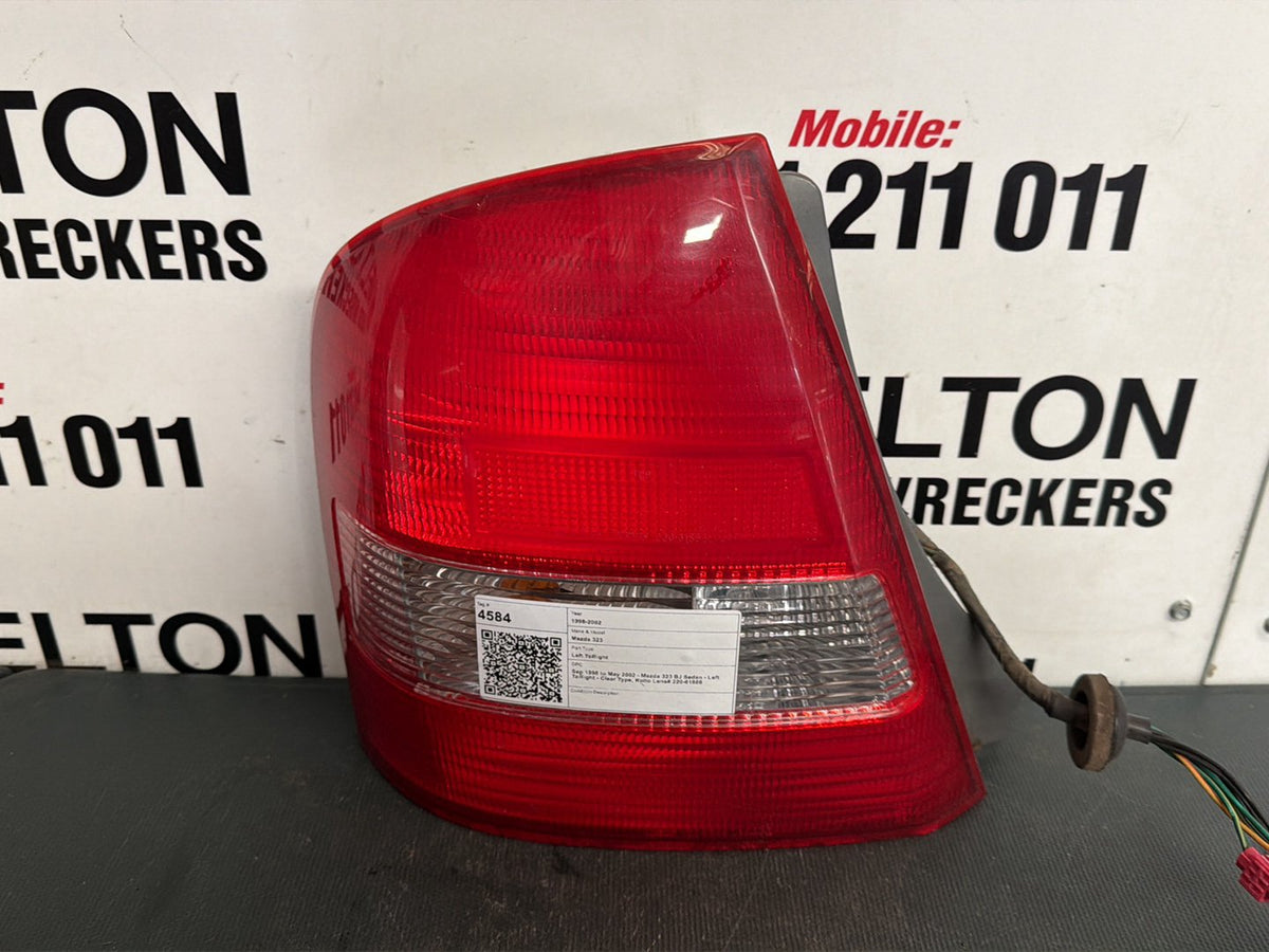 Sep 1998 to May 2002- Mazda 323 BJ Sedan- Left Taillight- Clear Type