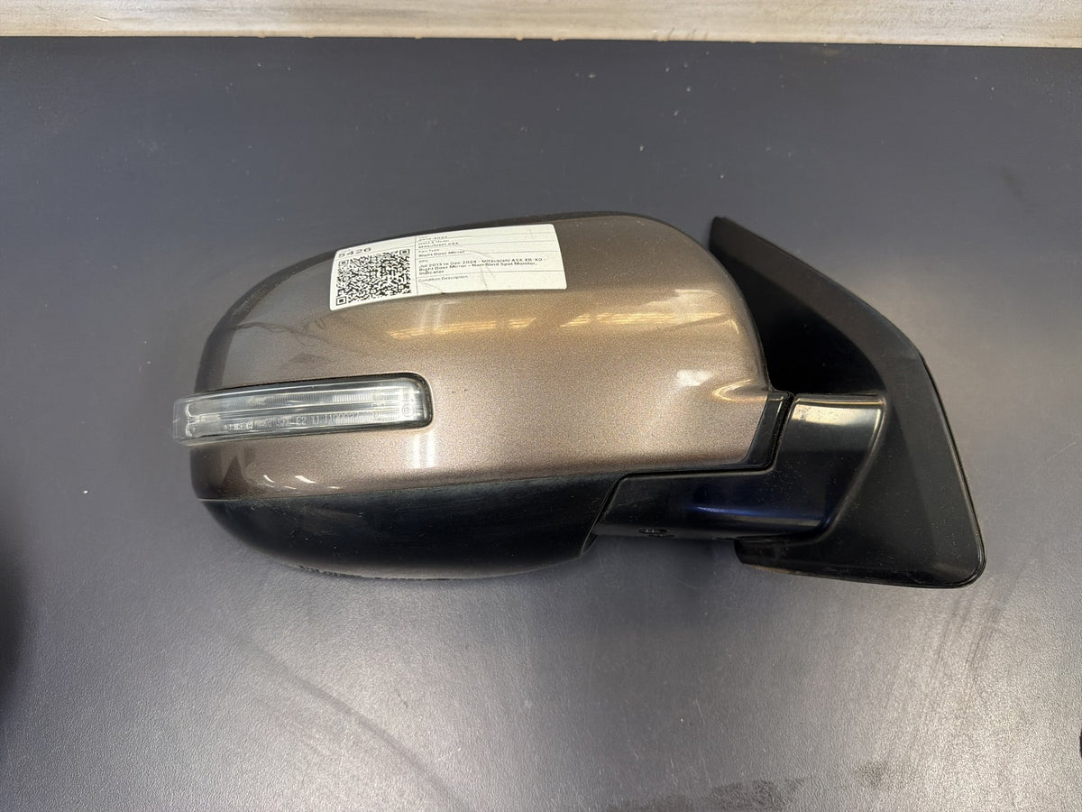 Jul 2013 to Dec 2024 - Mitsubishi ASX XB-XD - Right Door Mirror - Non-Blind Spot Monitor, Indicator