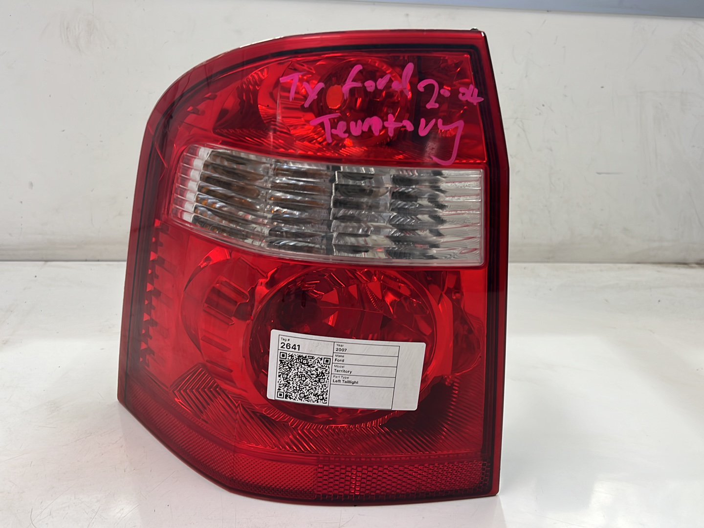 May 2004 to Apr 2009 - Ford Territory SX SY MkI - Left Taillight